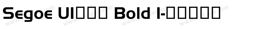 Segoe UI兰亭黑 Bold I字体转换
